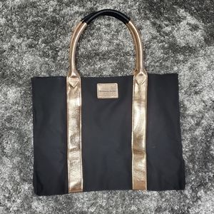 Victoria Secret Black Tote w/ Rose Gold Handles